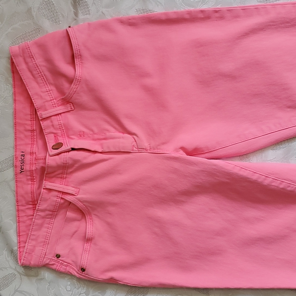 Yessica  Neon Pink Jeans, Small